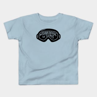 Shredding the slopes Kids T-Shirt